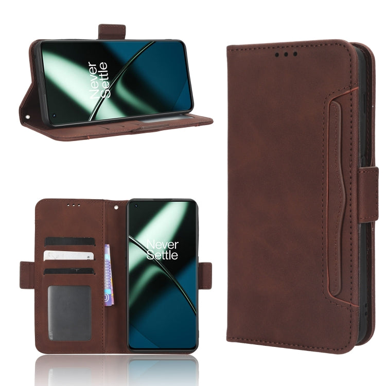 Skin Feel Calf Texture Card Slots Leather Phone Case, For Sharp Rouvo V, For Xiaomi Poco X5 5G / Redmi Note 12 5G, For OnePlus 11 5G, For ZTE Libero 5G III