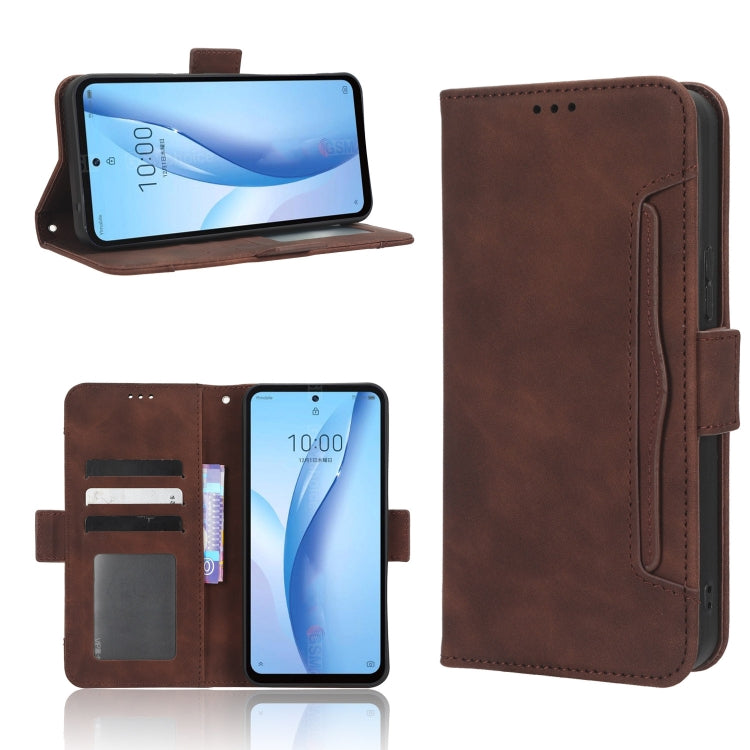 Skin Feel Calf Texture Card Slots Leather Phone Case, For Sharp Rouvo V, For Xiaomi Poco X5 5G / Redmi Note 12 5G, For OnePlus 11 5G, For ZTE Libero 5G III