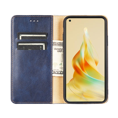 Gloss Oil Solid Color Magnetic Leather Phone Case, For Honor X9a 5G