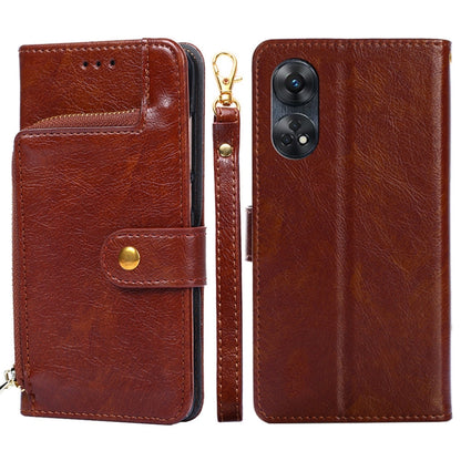 Zipper Bag Leather Phone Case, For Motorola Moto E13 4G, For OPPO A17k, For OPPO Reno8 T 4G, For Xiaomi Poco X5 Pro / Redmi Note 12 Pro Speed, For Honor X9a 5G