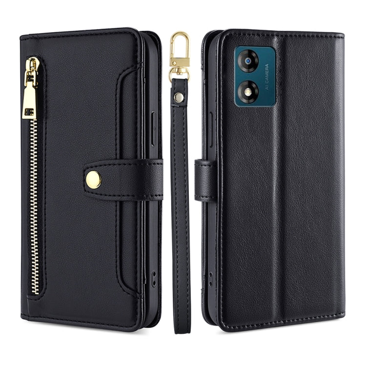 Sheep Texture Cross-body Zipper Wallet Leather Phone Case, For Motorola Moto E13 4G, For OPPO A17k, For OPPO Reno8 T 4G, For Xiaomi Poco X5 Pro / Redmi Note 12 Pro Speed