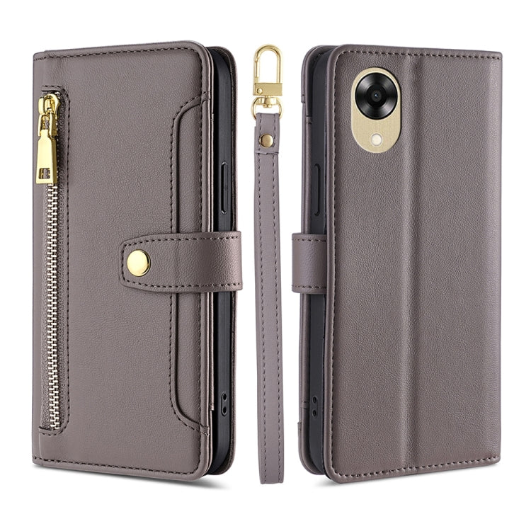 Sheep Texture Cross-body Zipper Wallet Leather Phone Case, For Motorola Moto E13 4G, For OPPO A17k, For OPPO Reno8 T 4G, For Xiaomi Poco X5 Pro / Redmi Note 12 Pro Speed