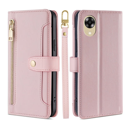 Sheep Texture Cross-body Zipper Wallet Leather Phone Case, For Motorola Moto E13 4G, For OPPO A17k, For OPPO Reno8 T 4G, For Xiaomi Poco X5 Pro / Redmi Note 12 Pro Speed