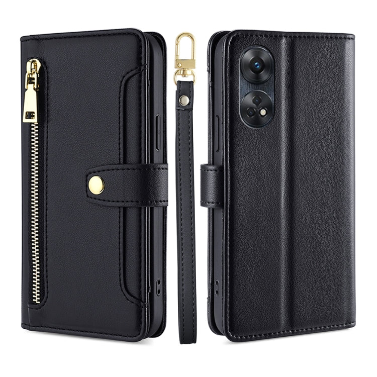 Sheep Texture Cross-body Zipper Wallet Leather Phone Case, For Motorola Moto E13 4G, For OPPO A17k, For OPPO Reno8 T 4G, For Xiaomi Poco X5 Pro / Redmi Note 12 Pro Speed
