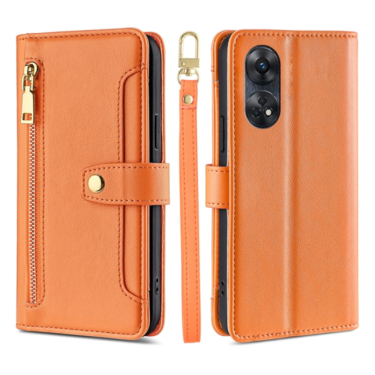 Sheep Texture Cross-body Zipper Wallet Leather Phone Case, For Motorola Moto E13 4G, For OPPO A17k, For OPPO Reno8 T 4G, For Xiaomi Poco X5 Pro / Redmi Note 12 Pro Speed