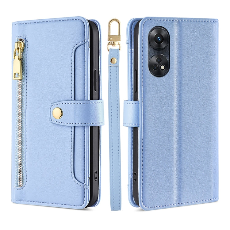 Sheep Texture Cross-body Zipper Wallet Leather Phone Case, For Motorola Moto E13 4G, For OPPO A17k, For OPPO Reno8 T 4G, For Xiaomi Poco X5 Pro / Redmi Note 12 Pro Speed