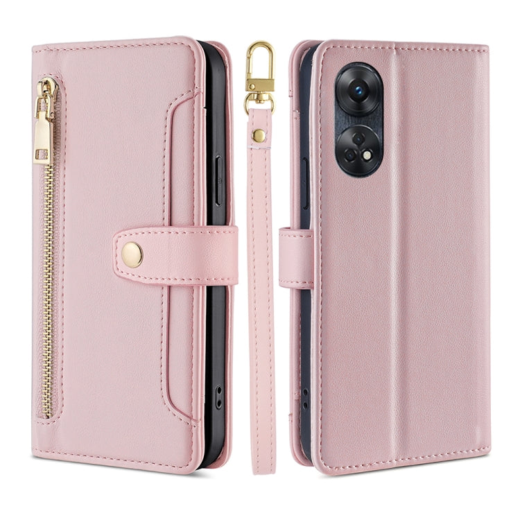 Sheep Texture Cross-body Zipper Wallet Leather Phone Case, For Motorola Moto E13 4G, For OPPO A17k, For OPPO Reno8 T 4G, For Xiaomi Poco X5 Pro / Redmi Note 12 Pro Speed