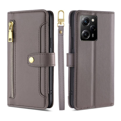 Sheep Texture Cross-body Zipper Wallet Leather Phone Case, For Motorola Moto E13 4G, For OPPO A17k, For OPPO Reno8 T 4G, For Xiaomi Poco X5 Pro / Redmi Note 12 Pro Speed