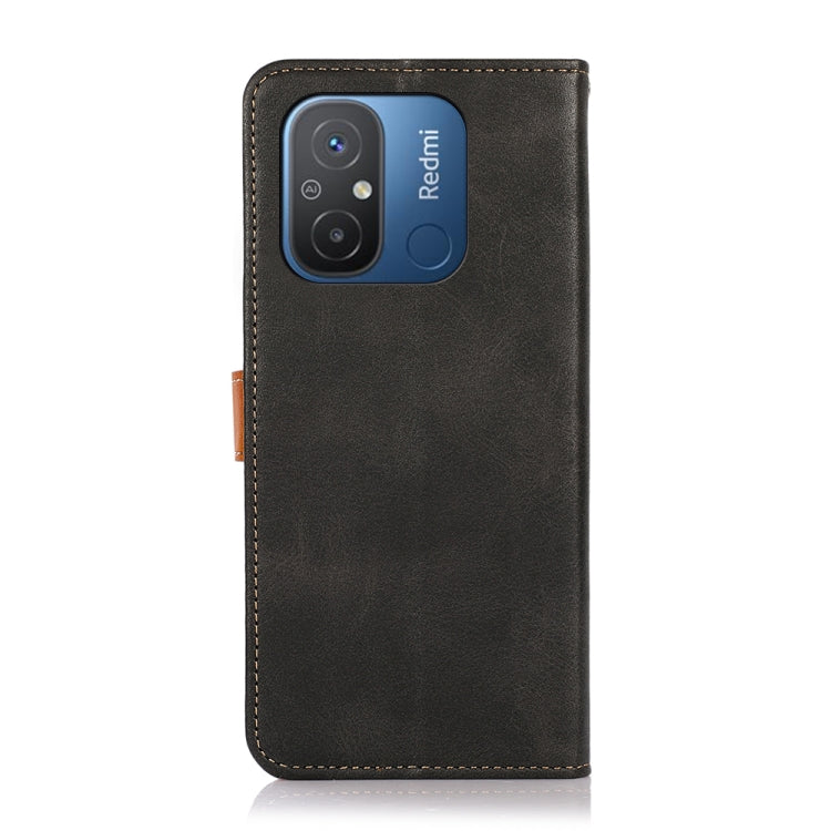 KHAZNEH Cowhide Texture Flip Leather Phone Case, For Xiaomi Redmi 12C/11A, For OnePlus Ace 2