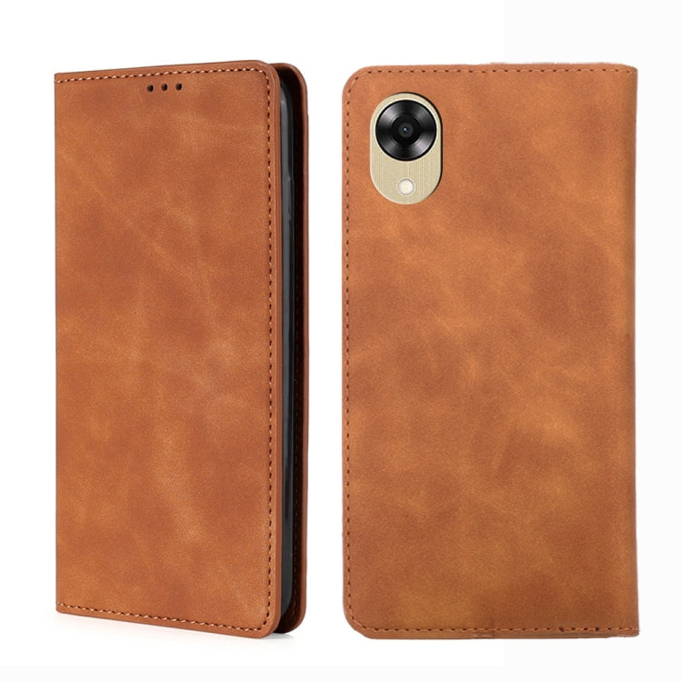 Skin Feel Magnetic Horizontal Flip Leather Phone Case, For Motorola Moto E13 4G, For OPPO A17k, For OPPO Reno8 T 4G, For Xiaomi Poco X5 Pro / Redmi Note 12 Pro Speed