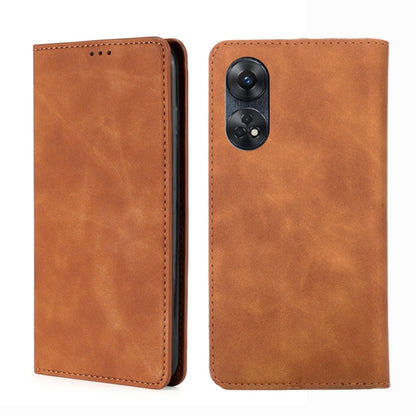 Skin Feel Magnetic Horizontal Flip Leather Phone Case, For Motorola Moto E13 4G, For OPPO A17k, For OPPO Reno8 T 4G, For Xiaomi Poco X5 Pro / Redmi Note 12 Pro Speed