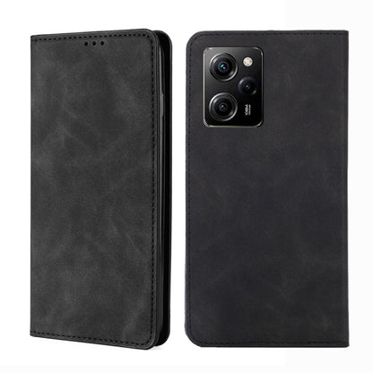 Skin Feel Magnetic Horizontal Flip Leather Phone Case, For Motorola Moto E13 4G, For OPPO A17k, For OPPO Reno8 T 4G, For Xiaomi Poco X5 Pro / Redmi Note 12 Pro Speed