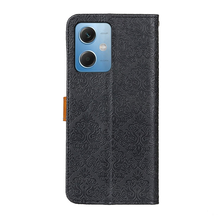 European Floral Embossed Flip Leather Phone Case, For Xiaomi Redmi Note 12 5G, For Xiaomi Redmi Note 12 Pro 5G, For Xiaomi Redmi Note 12 Pro+ 5G