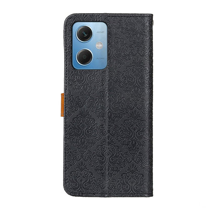 European Floral Embossed Flip Leather Phone Case, For Xiaomi Redmi Note 12 5G, For Xiaomi Redmi Note 12 Pro 5G, For Xiaomi Redmi Note 12 Pro+ 5G