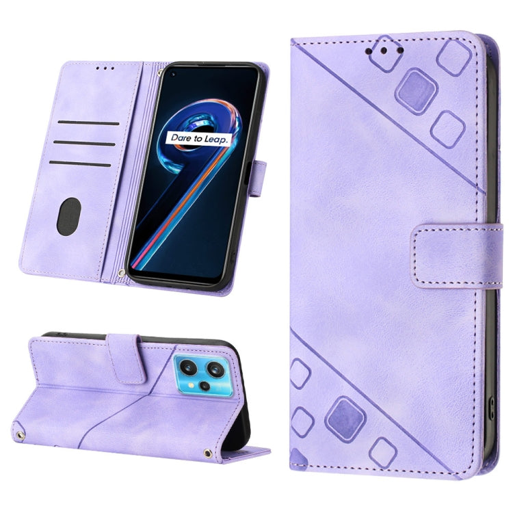 Skin-feel Embossed Leather Phone Case, For Realme 9 Pro 5G / OnePlus Nord CE 2 Lite 5G, For Realme 9 Pro+ 5G / 9 4G, For Realme 9i / OPPO A36 / A76, For Realme C12 / C15 / C25 / C25s