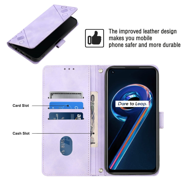 Skin-feel Embossed Leather Phone Case, For Realme 9 Pro 5G / OnePlus Nord CE 2 Lite 5G, For Realme 9 Pro+ 5G / 9 4G, For Realme 9i / OPPO A36 / A76, For Realme C12 / C15 / C25 / C25s