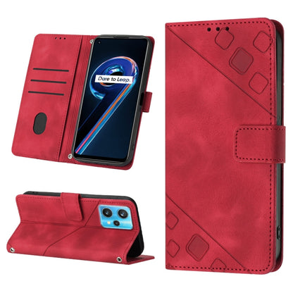 Skin-feel Embossed Leather Phone Case, For Realme 9 Pro 5G / OnePlus Nord CE 2 Lite 5G, For Realme 9 Pro+ 5G / 9 4G, For Realme 9i / OPPO A36 / A76, For Realme C12 / C15 / C25 / C25s