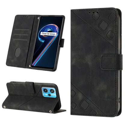 Skin-feel Embossed Leather Phone Case, For Realme 9 Pro 5G / OnePlus Nord CE 2 Lite 5G, For Realme 9 Pro+ 5G / 9 4G, For Realme 9i / OPPO A36 / A76, For Realme C12 / C15 / C25 / C25s