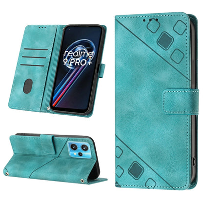 Skin-feel Embossed Leather Phone Case, For Realme 9 Pro 5G / OnePlus Nord CE 2 Lite 5G, For Realme 9 Pro+ 5G / 9 4G, For Realme 9i / OPPO A36 / A76, For Realme C12 / C15 / C25 / C25s