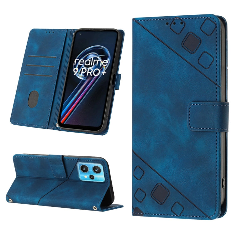 Skin-feel Embossed Leather Phone Case, For Realme 9 Pro 5G / OnePlus Nord CE 2 Lite 5G, For Realme 9 Pro+ 5G / 9 4G, For Realme 9i / OPPO A36 / A76, For Realme C12 / C15 / C25 / C25s