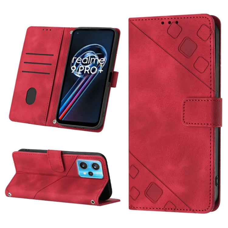 Skin-feel Embossed Leather Phone Case, For Realme 9 Pro 5G / OnePlus Nord CE 2 Lite 5G, For Realme 9 Pro+ 5G / 9 4G, For Realme 9i / OPPO A36 / A76, For Realme C12 / C15 / C25 / C25s