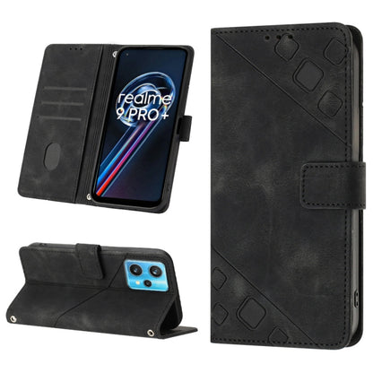Skin-feel Embossed Leather Phone Case, For Realme 9 Pro 5G / OnePlus Nord CE 2 Lite 5G, For Realme 9 Pro+ 5G / 9 4G, For Realme 9i / OPPO A36 / A76, For Realme C12 / C15 / C25 / C25s