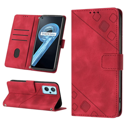 Skin-feel Embossed Leather Phone Case, For Realme 9 Pro 5G / OnePlus Nord CE 2 Lite 5G, For Realme 9 Pro+ 5G / 9 4G, For Realme 9i / OPPO A36 / A76, For Realme C12 / C15 / C25 / C25s