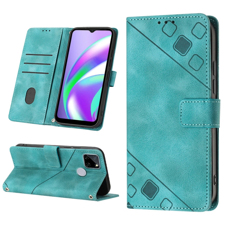 Skin-feel Embossed Leather Phone Case, For Realme 9 Pro 5G / OnePlus Nord CE 2 Lite 5G, For Realme 9 Pro+ 5G / 9 4G, For Realme 9i / OPPO A36 / A76, For Realme C12 / C15 / C25 / C25s