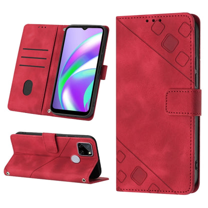 Skin-feel Embossed Leather Phone Case, For Realme 9 Pro 5G / OnePlus Nord CE 2 Lite 5G, For Realme 9 Pro+ 5G / 9 4G, For Realme 9i / OPPO A36 / A76, For Realme C12 / C15 / C25 / C25s