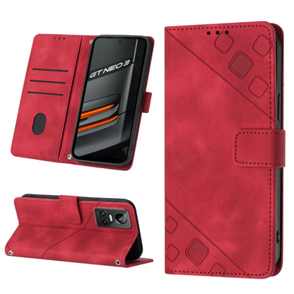 Skin-feel Embossed Leather Phone Case, For Realme C31 4G, For Realme C35, For Realme GT Neo3, For OnePlus Nord N20 5G / OPPO Reno7 Z 5G