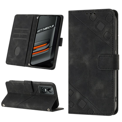 Skin-feel Embossed Leather Phone Case, For Realme C31 4G, For Realme C35, For Realme GT Neo3, For OnePlus Nord N20 5G / OPPO Reno7 Z 5G