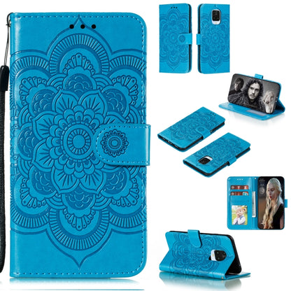 Mandala Embossing Pattern Horizontal Flip PU Leather Case with Holder & Card Slots & Walle & Lanyard, For Xiaomi Redmi Note 9S