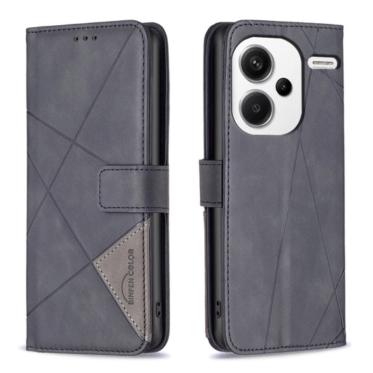 Magnetic Buckle Rhombus Texture Leather Phone Case, For Xiaomi Redmi Note 13 Pro+ 5G, For Xiaomi Redmi Note 13 Pro 5G, For Xiaomi 13T / 13T Pro / Redmi K60 Ultra, For Xiaomi Redmi K70 / K70 Pro