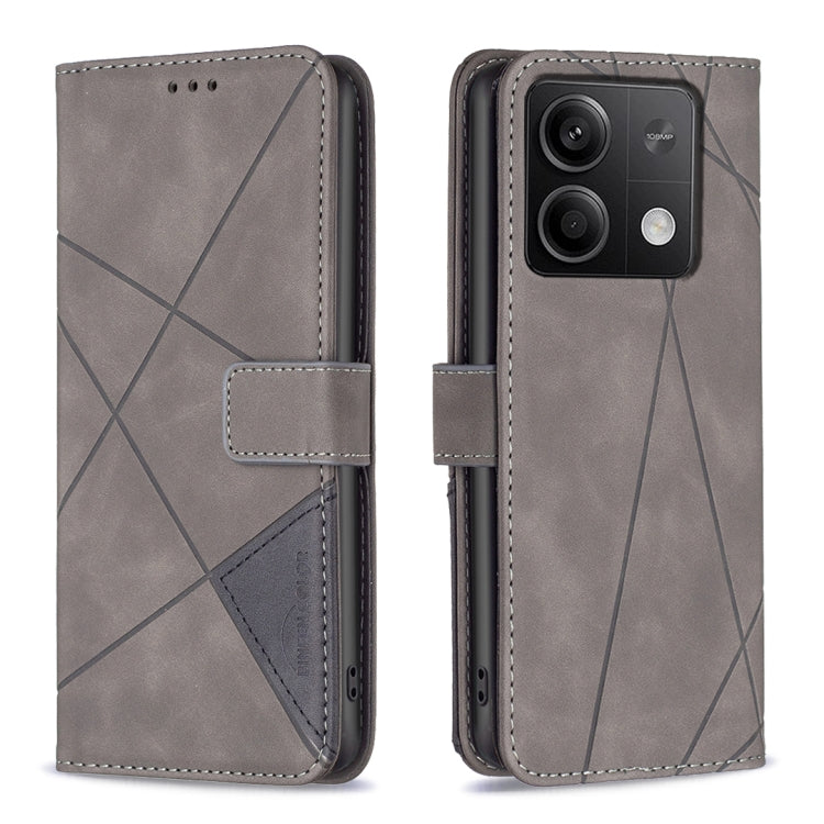 Magnetic Buckle Rhombus Texture Leather Phone Case, For Xiaomi Redmi Note 13 4G Global, For Xiaomi Redmi K70E, For Xiaomi Redmi Note 13, For Xiaomi Redmi 13C