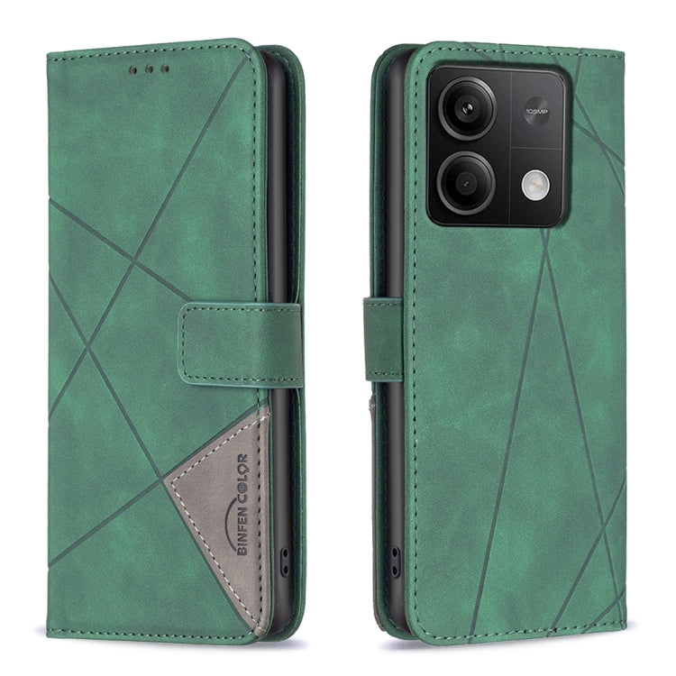 Magnetic Buckle Rhombus Texture Leather Phone Case, For Xiaomi Redmi Note 13 4G Global, For Xiaomi Redmi K70E, For Xiaomi Redmi Note 13, For Xiaomi Redmi 13C