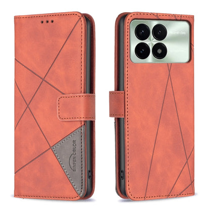 Magnetic Buckle Rhombus Texture Leather Phone Case, For Xiaomi Redmi Note 13 4G Global, For Xiaomi Redmi K70E, For Xiaomi Redmi Note 13, For Xiaomi Redmi 13C