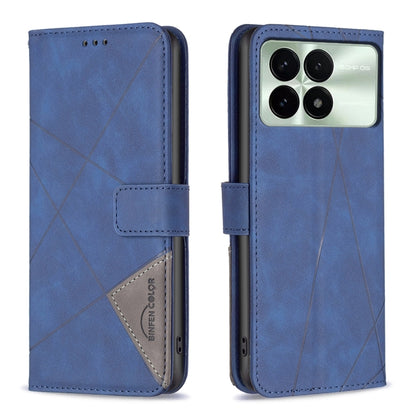 Magnetic Buckle Rhombus Texture Leather Phone Case, For Xiaomi Redmi Note 13 4G Global, For Xiaomi Redmi K70E, For Xiaomi Redmi Note 13, For Xiaomi Redmi 13C