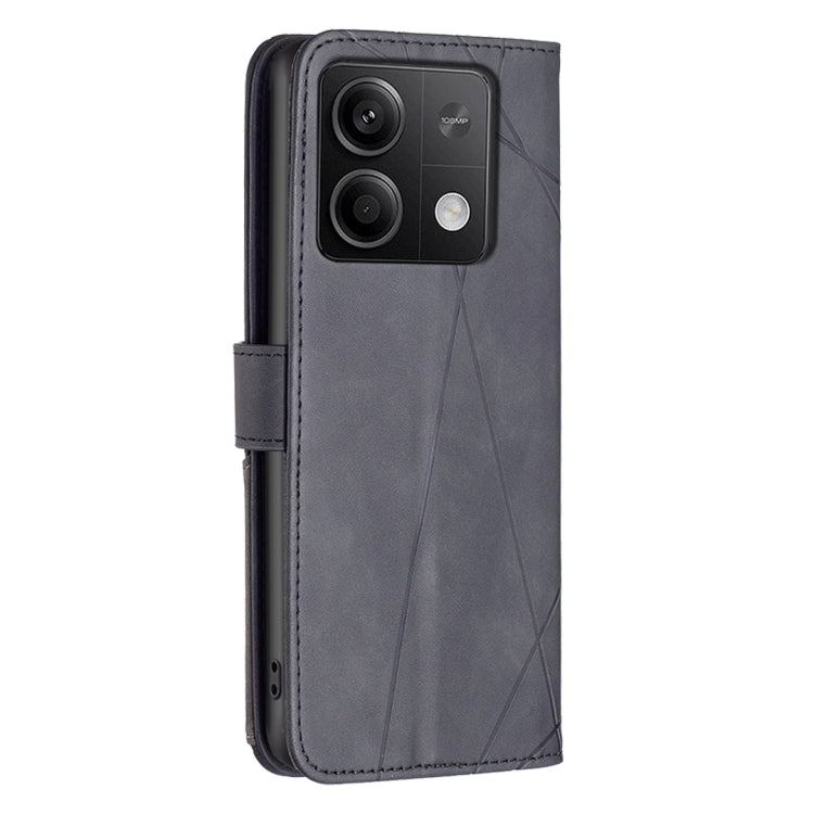 Magnetic Buckle Rhombus Texture Leather Phone Case, For Xiaomi Redmi Note 13 4G Global, For Xiaomi Redmi K70E, For Xiaomi Redmi Note 13, For Xiaomi Redmi 13C