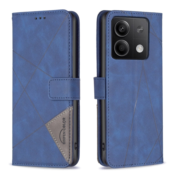 Magnetic Buckle Rhombus Texture Leather Phone Case, For Xiaomi Redmi Note 13 4G Global, For Xiaomi Redmi K70E, For Xiaomi Redmi Note 13, For Xiaomi Redmi 13C
