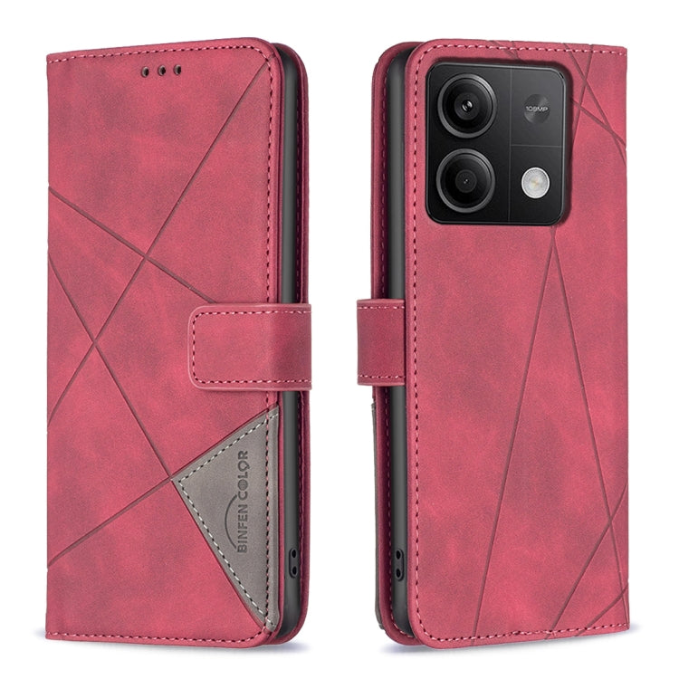 Magnetic Buckle Rhombus Texture Leather Phone Case, For Xiaomi Redmi Note 13 4G Global, For Xiaomi Redmi K70E, For Xiaomi Redmi Note 13, For Xiaomi Redmi 13C