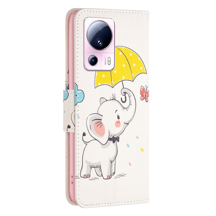 Colored Drawing Leather Phone Case, For Xiaomi 13 Lite / Civi 2