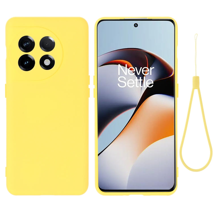 Pure Color Liquid Silicone Shockproof Full Coverage Phone Case, For OnePlus 11