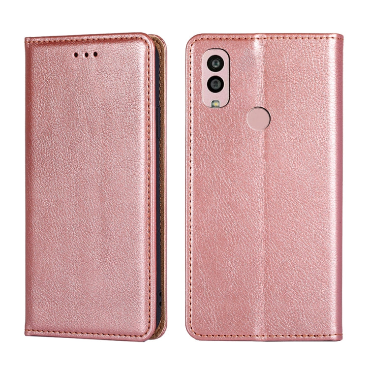 Gloss Oil Solid Color Magnetic Leather Phone Case, For Kyocera Android One S10, For OnePlus Ace 2/11R