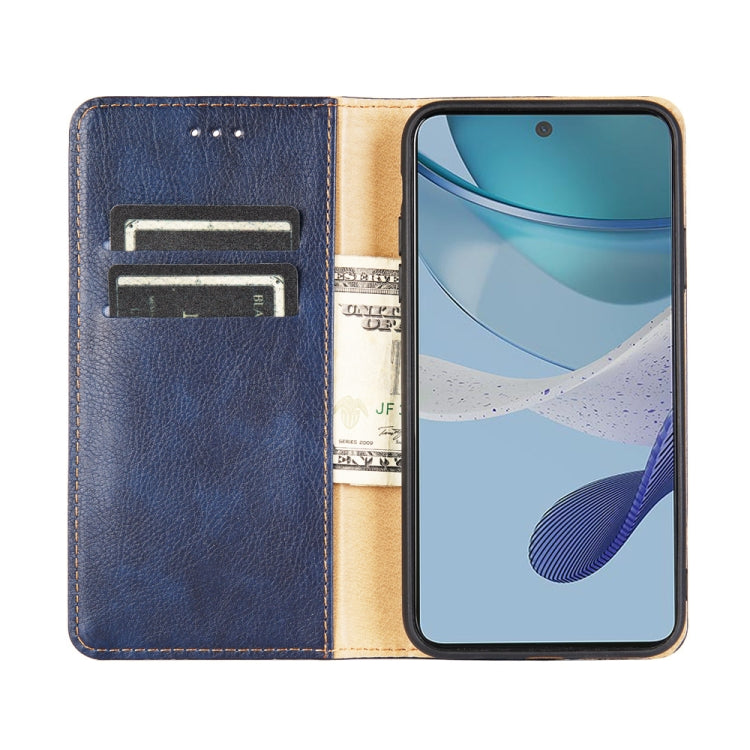 Gloss Oil Solid Color Magnetic Leather Phone Case, For Kyocera Android One S10, For OnePlus Ace 2/11R