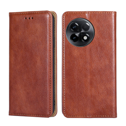 Gloss Oil Solid Color Magnetic Leather Phone Case, For Kyocera Android One S10, For OnePlus Ace 2/11R