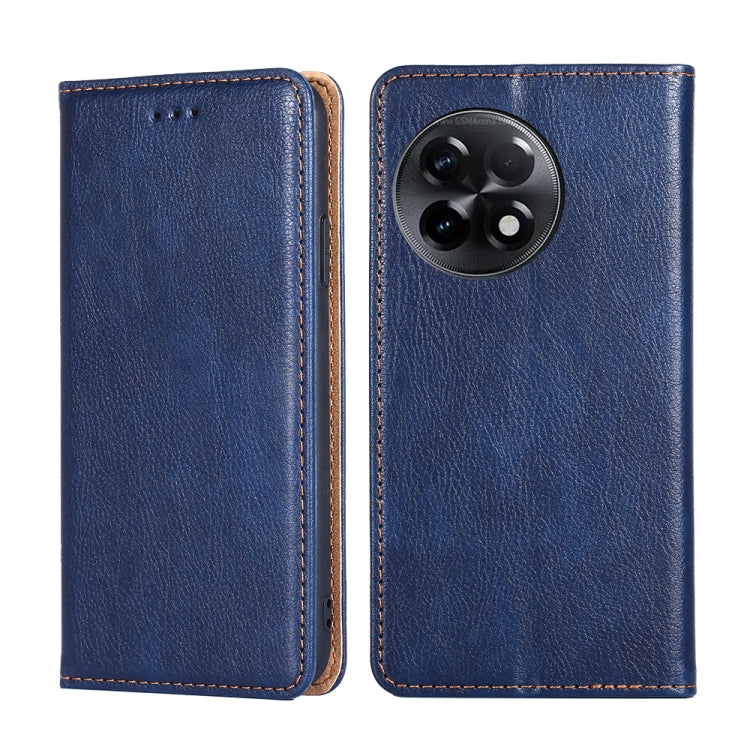 Gloss Oil Solid Color Magnetic Leather Phone Case, For Kyocera Android One S10, For OnePlus Ace 2/11R