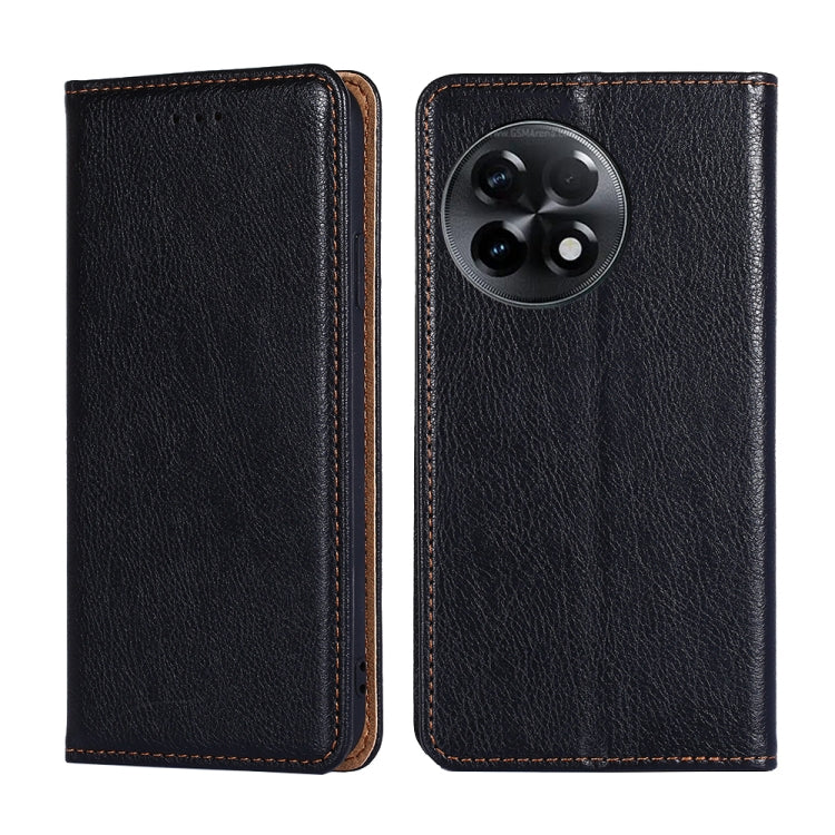 Gloss Oil Solid Color Magnetic Leather Phone Case, For Kyocera Android One S10, For OnePlus Ace 2/11R