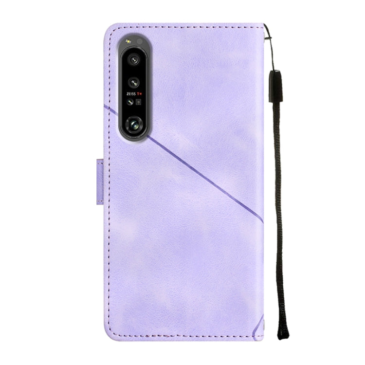 Skin-feel Embossed Leather Phone Case, For Sony Xperia 1 IV, For Sony Xperia 5 IV, For Sony Xperia 10 IV, For OPPO A78