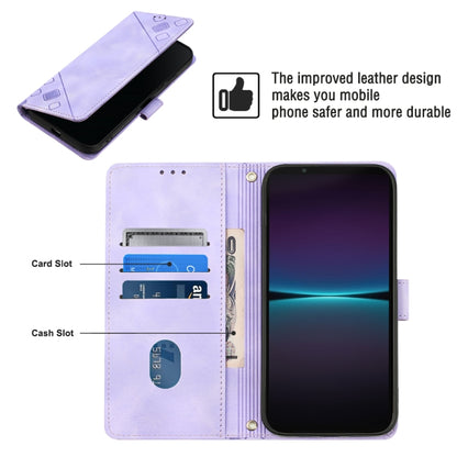 Skin-feel Embossed Leather Phone Case, For Sony Xperia 1 IV, For Sony Xperia 5 IV, For Sony Xperia 10 IV, For OPPO A78