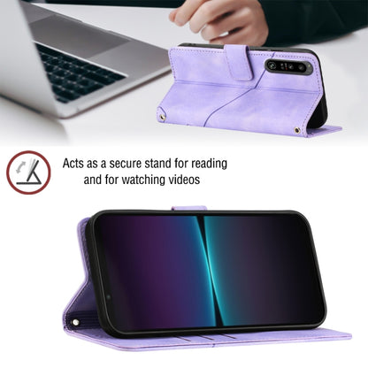 Skin-feel Embossed Leather Phone Case, For Sony Xperia 1 IV, For Sony Xperia 5 IV, For Sony Xperia 10 IV, For OPPO A78